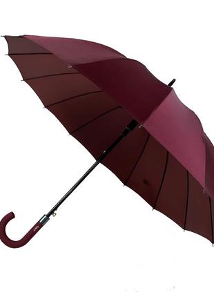 Женский зонт-трость, полуавтомат от toprain, бордовый (хамелеон), 01002-53 фото