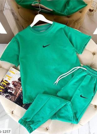 Спортивний костюм nike штани + футболка 5 кольорів розміри 42-462 фото