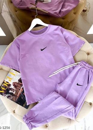Спортивний костюм nike штани + футболка 5 кольорів розміри 42-465 фото
