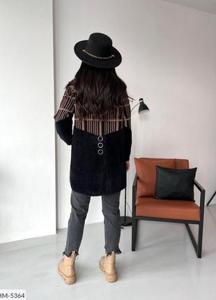 Женский шерстяной кардиган с капюшоном 2 цвета размеры 46-503 фото