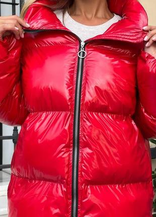Женская теплая куртка пуховик 10 цветов размеры 48-523 фото