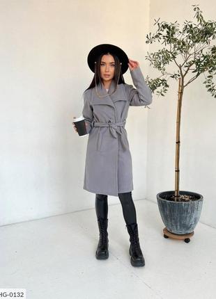 Женское кашемировое пальто до колена 4 цвета, 42-48 размеры4 фото