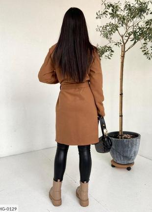 Женское кашемировое пальто до колена 4 цвета, 42-48 размеры2 фото