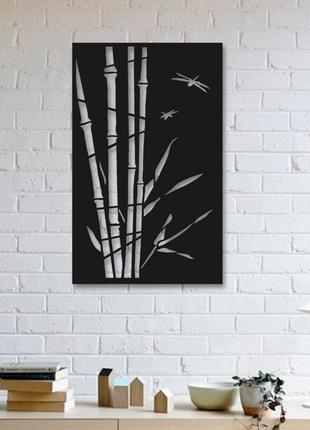 Декоративне пано з металу бамбук
