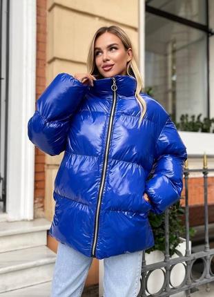 Жіноча модна зимова куртка пуховик 10 кольорів розміри 48-52