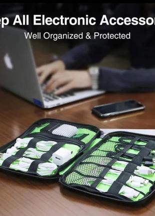 Сумка / органайзер для хранения проводов / usb / наушников / кабелей / флешек /...