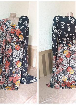 Платье на запах. zara basic.