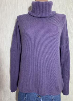 Pure cashemere кашеміровий светр із високим горлом, гольф