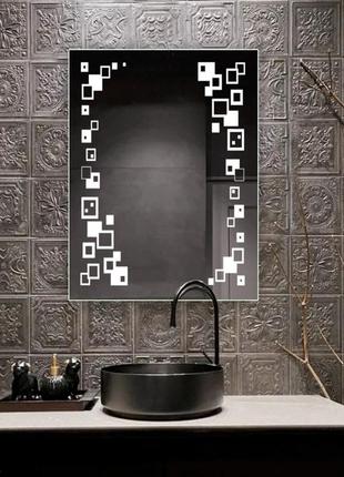 Зеркало с подсветкой led в ванную, спальню, прихожую zsd-032 (600*800)