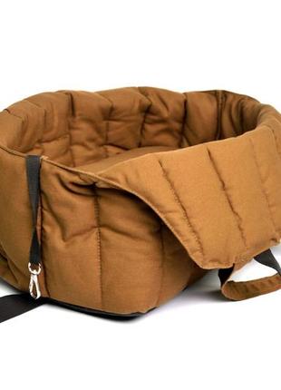 Автокрісло — лежак-сумка для собак в автомобіль joss (46х25х35)5 фото