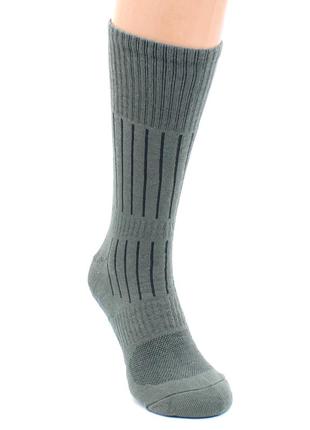 Чоловічі теплі шкарпетки високі термошкарпетки упаковка 6 пар зимові термошкарпетки махрові трекінгові хакі 40-452 фото