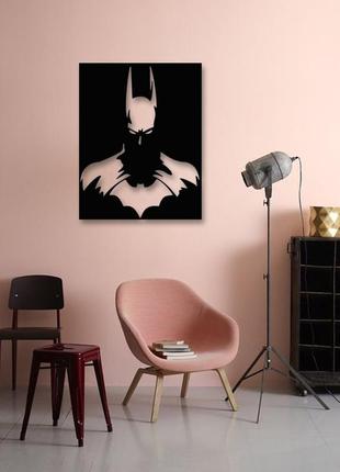 Декоративная картина из металла бэтмен, панно на стену