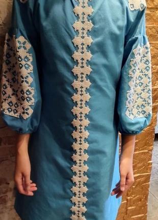 Платье вышиванка,ручная работа.