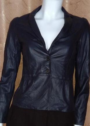 Anteprina кожаный пиджак куртка размер 38