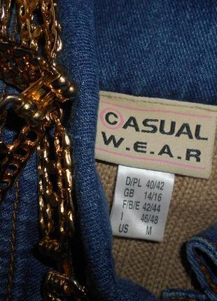 #розпродаж акція 1+1=3 #casual wear# тепла кофта з джинсовими вставками#3 фото