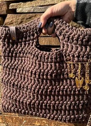 Вязаний класичний клатч handmade