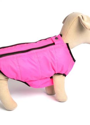 Зимний жилет для собак kumir (29х46+6) pink2 фото