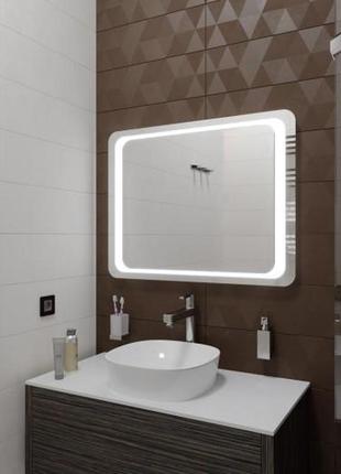 Дзеркало з підсвіткою led у ванну, спальню, передпокій zsd-043 (900*700)2 фото