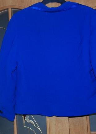 Пиджак синий большого размера silouette3 фото