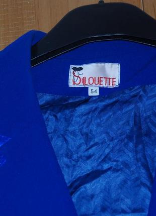 Пиджак синий большого размера silouette4 фото