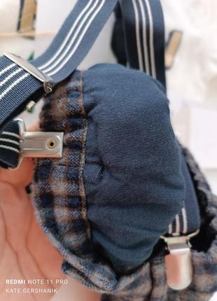 Комплект штани з підтяжками і реглан chicco 0-3 міс6 фото