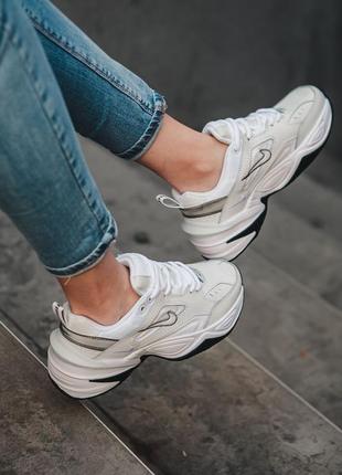 Женские кроссовки nike m2k monarch tekno white#найк7 фото