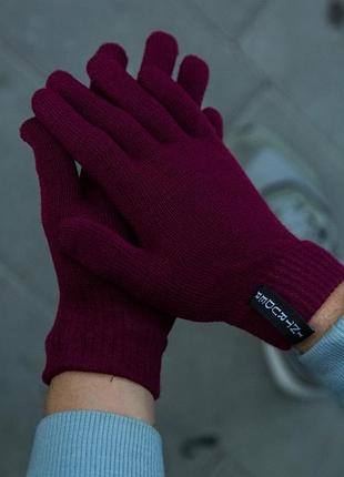 Рукавички бордові