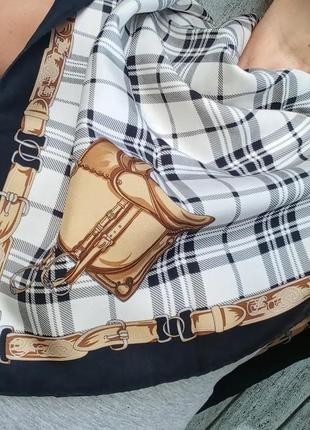 Платок шелк в стиле burberry2 фото