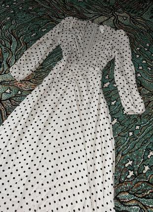 Максі сукня в горошок від h&m2 фото