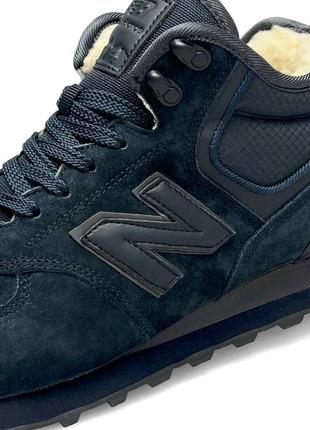 Чоловічі кросівки new balance 574 dark navy fur3 фото