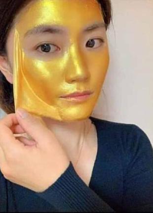 Омолаживающая маска-пленка с золотом и коллагеном purederm luxury therapy3 фото