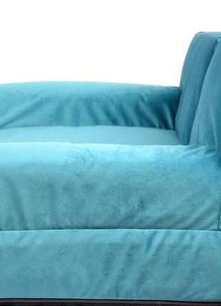 Диван-лежанка для кішок і собак flint (90x58x32) blue4 фото