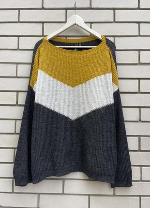 Шерстяной свитер в ретро стиле шерсть,альпака multiblu7 фото