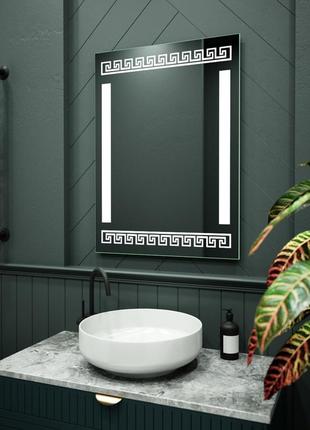 Зеркало с подсветкой led в ванную, спальню, прихожую zsd-050 (600*800)