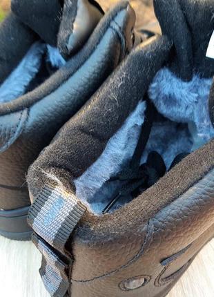 Nike air force 1 mid lv8 черные высокие кроссовки мужские кожаные отличное качество зимние с мехом найк форс6 фото