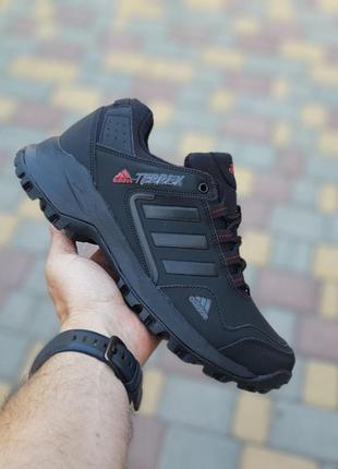 Adidas terrex низкие черные с красным кроссовки мужские термо адидас нубук осенние зимние евро зима ботинки сапоги низкие на флисе6 фото