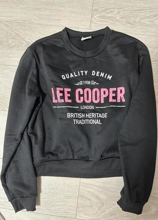 Свитшот короткий, размер м, lee cooper