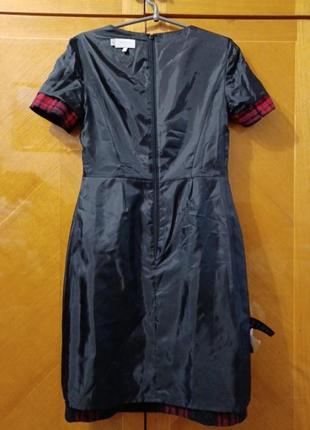 Брендовое шерстяное стильное платье по фигуре в клетку р. 8 от hobbs london8 фото