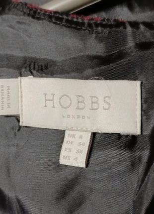 Брендовое шерстяное стильное платье по фигуре в клетку р. 8 от hobbs london4 фото