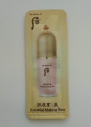 Люксовая корейская косметика the history of whoo essential makeup base база под макияж