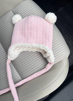 Зимние шапочки для новорожденных