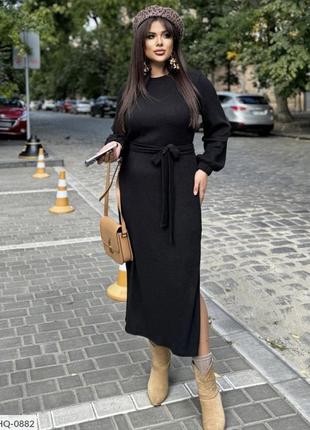 Плаття жіноче чорне довге платье женское чёрное длинное2 фото