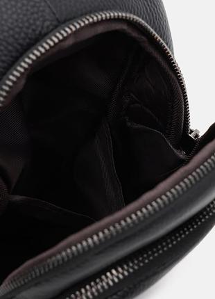 Функциональная вертикальная сумка для мужчин из текстиля vintage 22237 черный5 фото