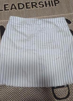 Классная юбка в полоску на пуговицах,р.s/m5 фото