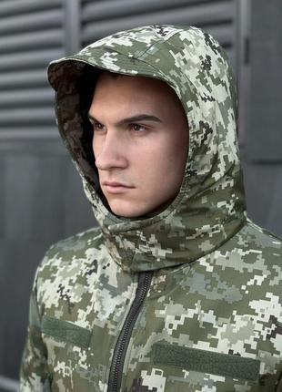 Куртка тактическая военная пиксель зимняя унисекс мужская женская6 фото