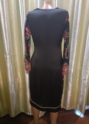 Східне плаття туніка з вишивкою4 фото
