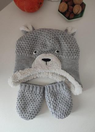 Набор шапка и перчатки для мальчика