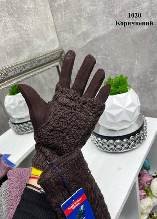 Жіночі рукавиці, мітенки 3в1🤩2 фото