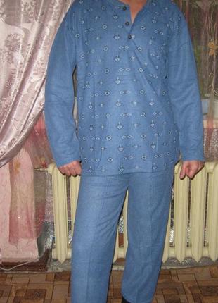 Пижама мужская  разные цвета на махре утепленная размер 48 (м)6 фото