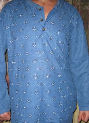 Пижама мужская  разные цвета на махре утепленная размер 48 (м)8 фото